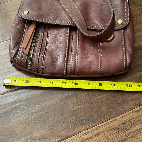 Fossil crossbody purse handbag, pebbled leather brown, great condition - Picture 9 of 16